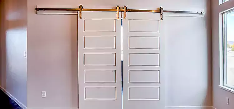 Glass Barn Door with Installation Hardware Kit Marco Island