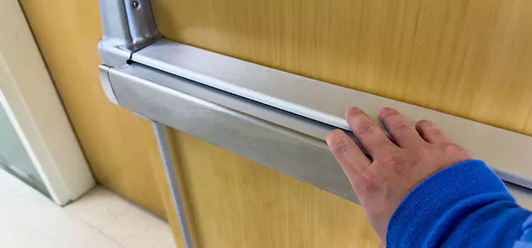Installing a Push Bar on a Door Marco Island